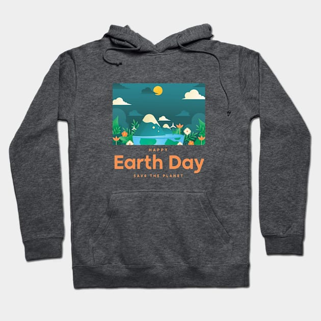 Happy earthday Hoodie by bamboonomads